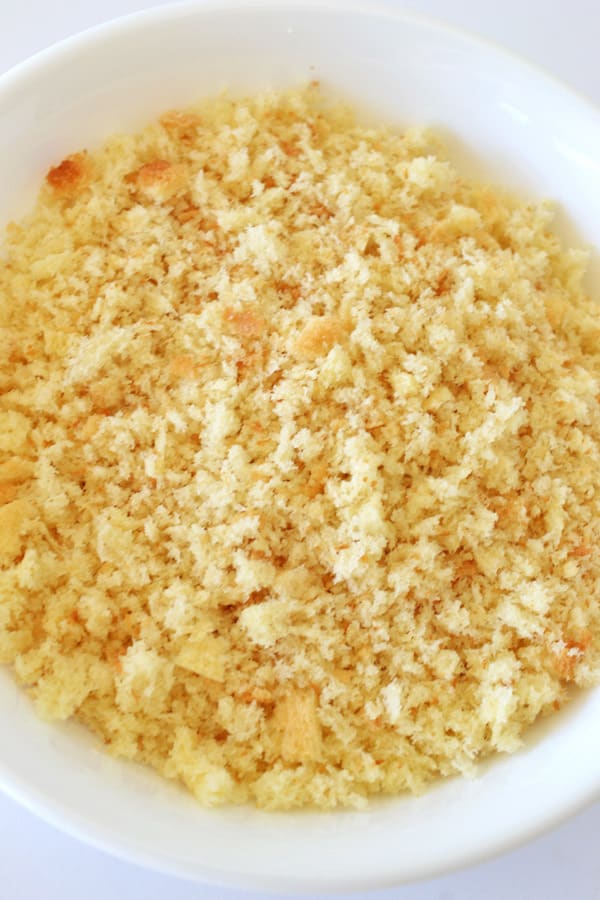 bread crumbs in bowl