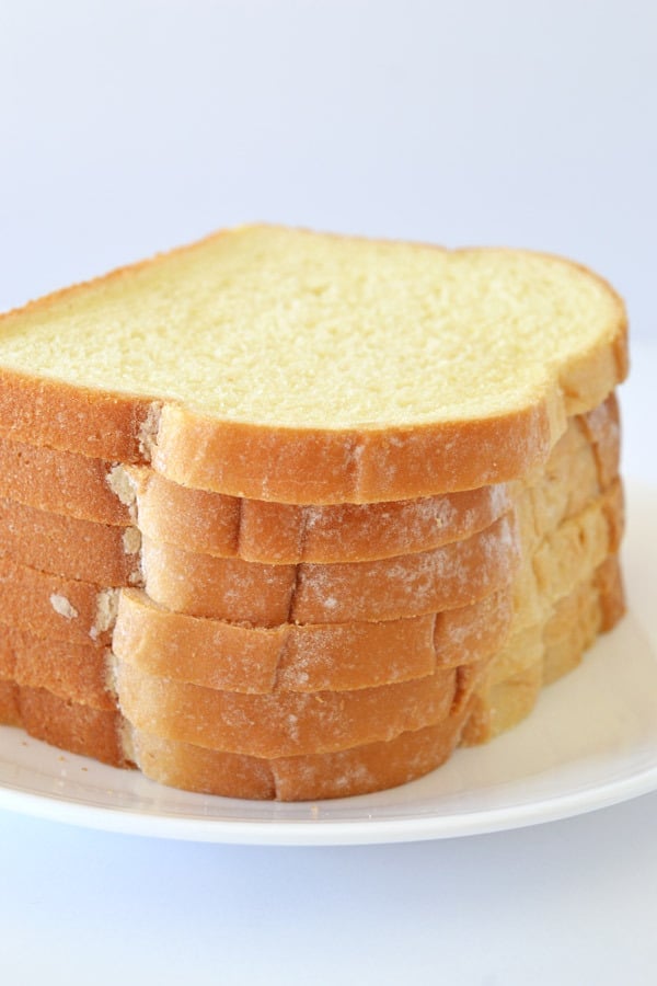 slices of bread on a plate