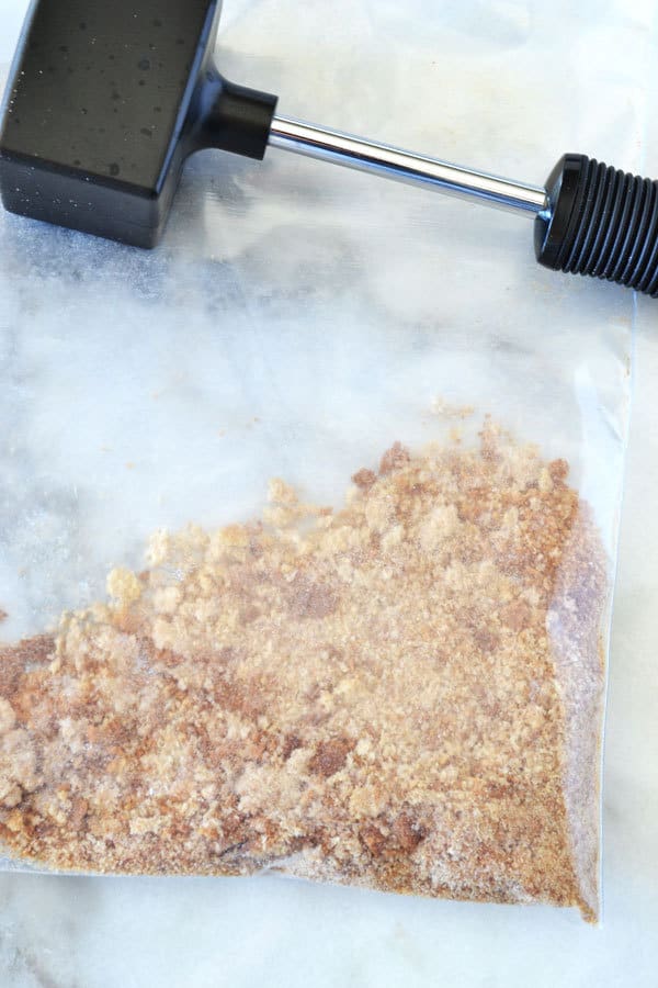 make bread crumbs with kitchen mallet