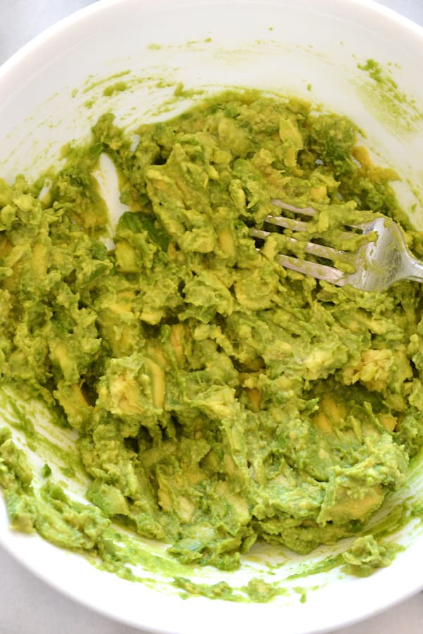 mashed avocado