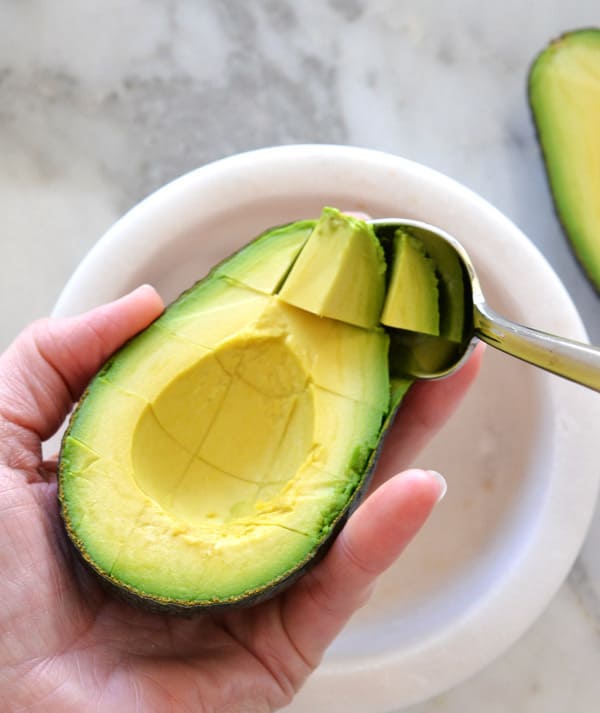 removing avocado from skin