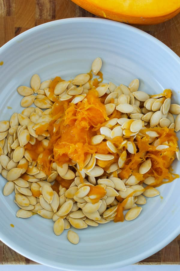 pumpkin seeds with fibers