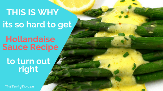 hollandaise sauce on asparagus