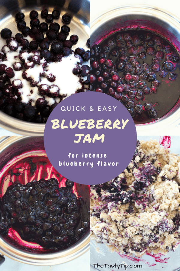 steps to make blueberry jam for blueberry muffins