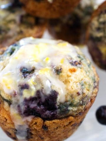 best blueberry muffins on a plate