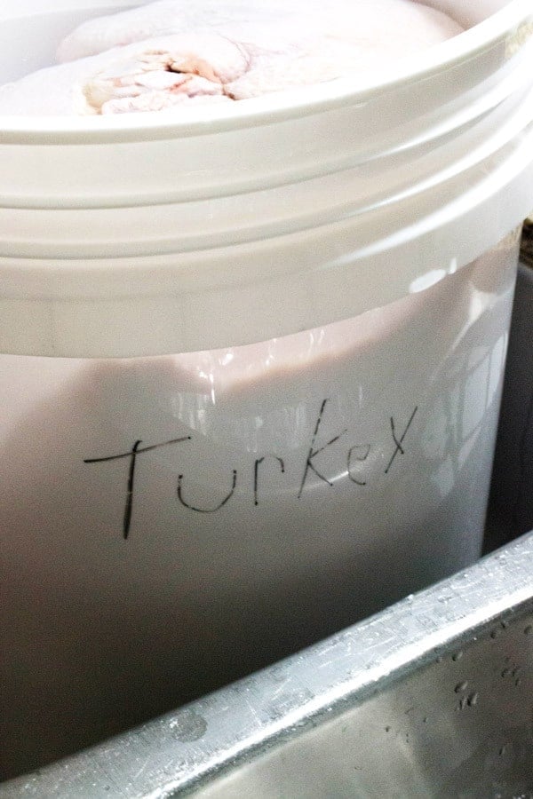 food grade bucket for brining turkey