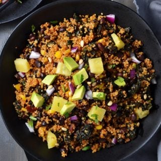 power bowl of chipotle kale quinoa