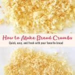 coarse and fine bread crumbs