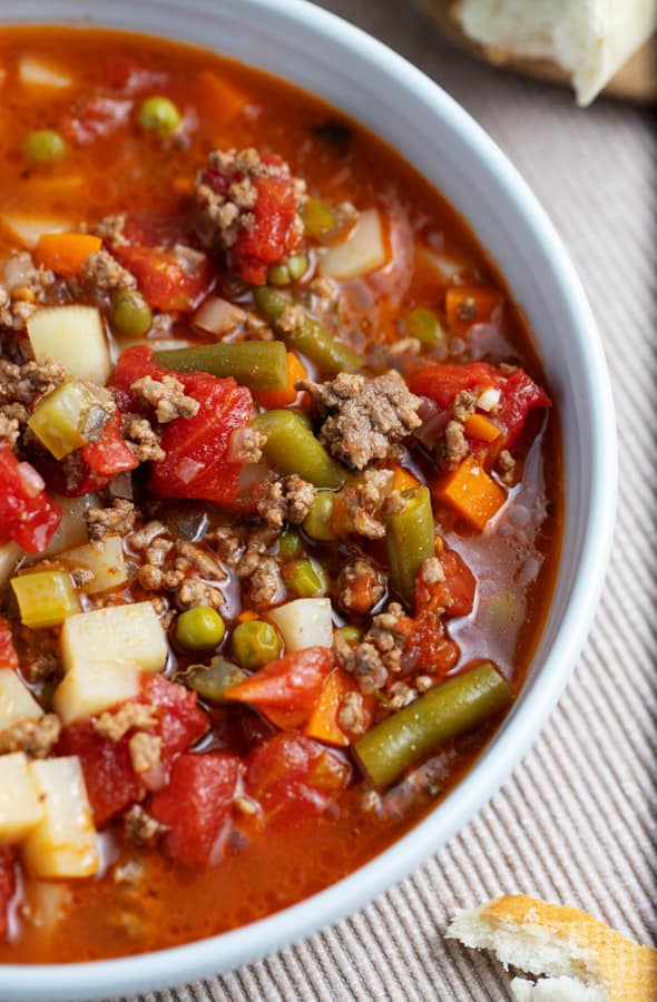 Featured image of post Steps to Make Vegetable Beef Soup Recipes With Ground Beef