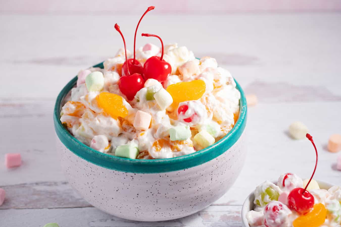 Easy Ambrosia Salad Recipe With Cool Whip The Tasty Tip   Ambrosia Salad With Cool Whip3 