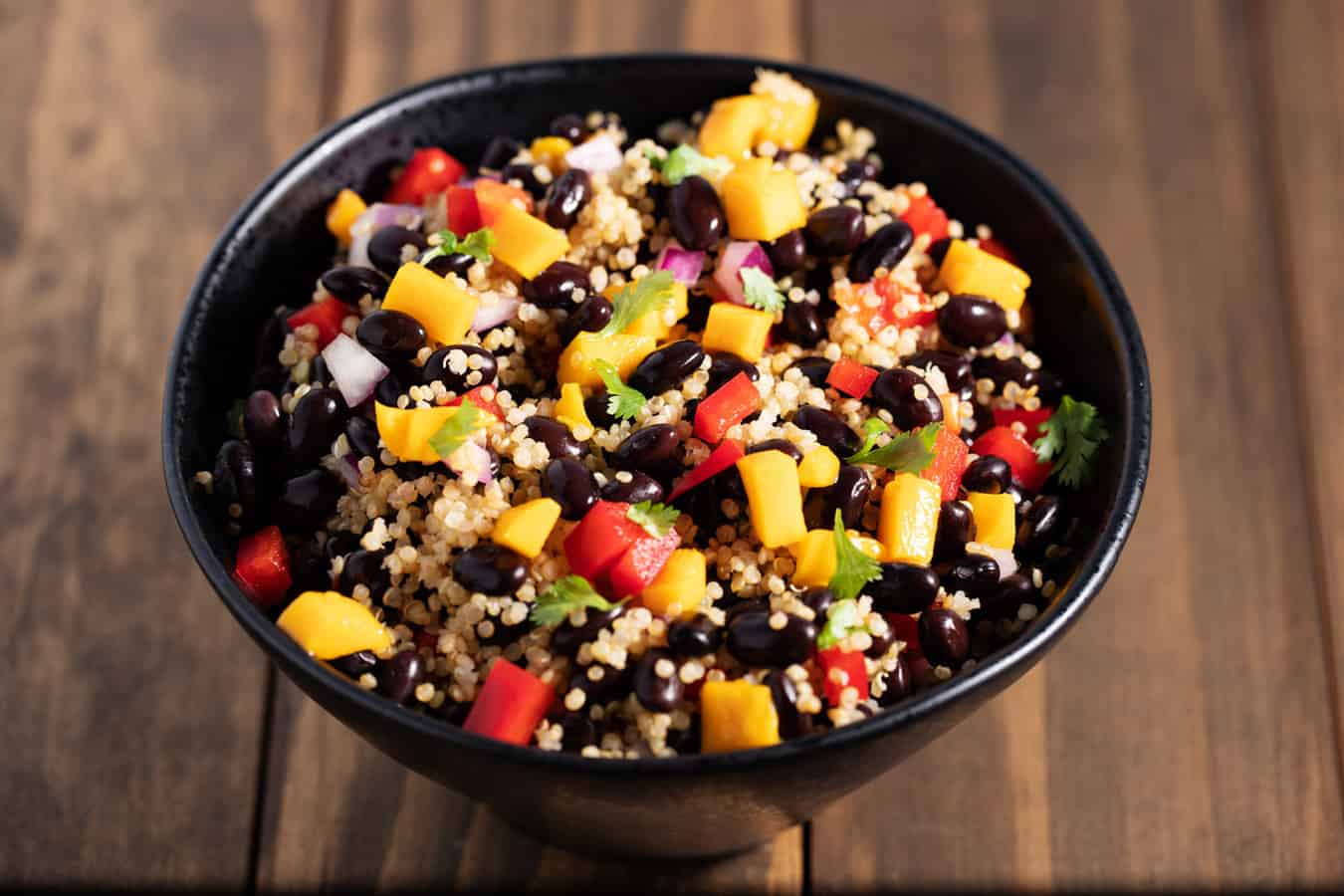 Black bean quinoa salad (Sunday lunch).