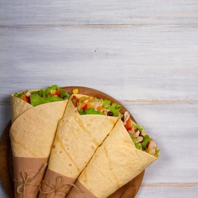 3 burritos on plate