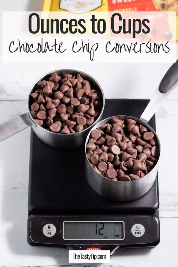 12 ounces chocolate chips equals how many cups? (+ more cool