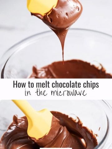 bowls of melted chocolate