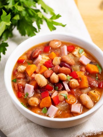 bowl of 15 bean soup mix recipe