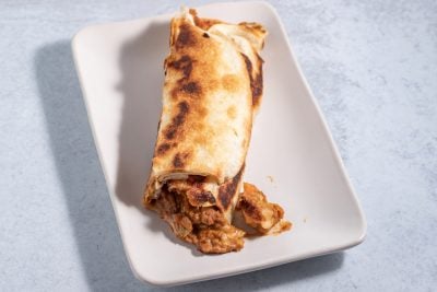 burrito reheated on the stove