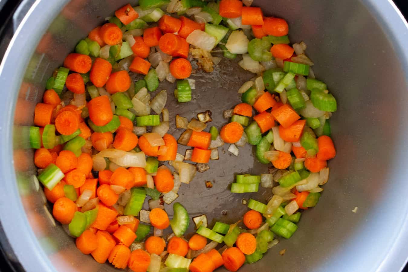 mirepoix of carrots, celery, and onion