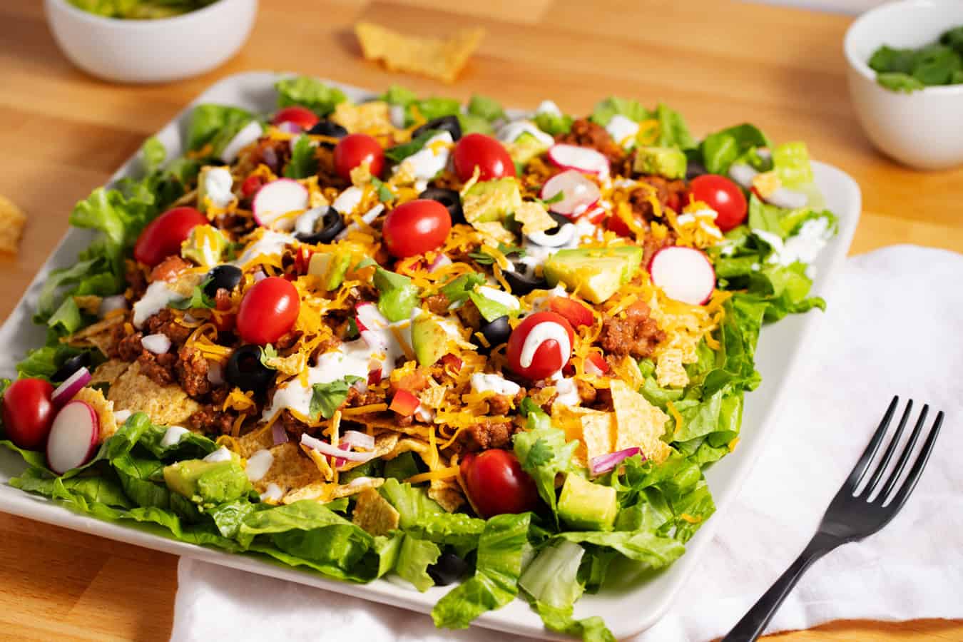 Plate of catalina taco salad.