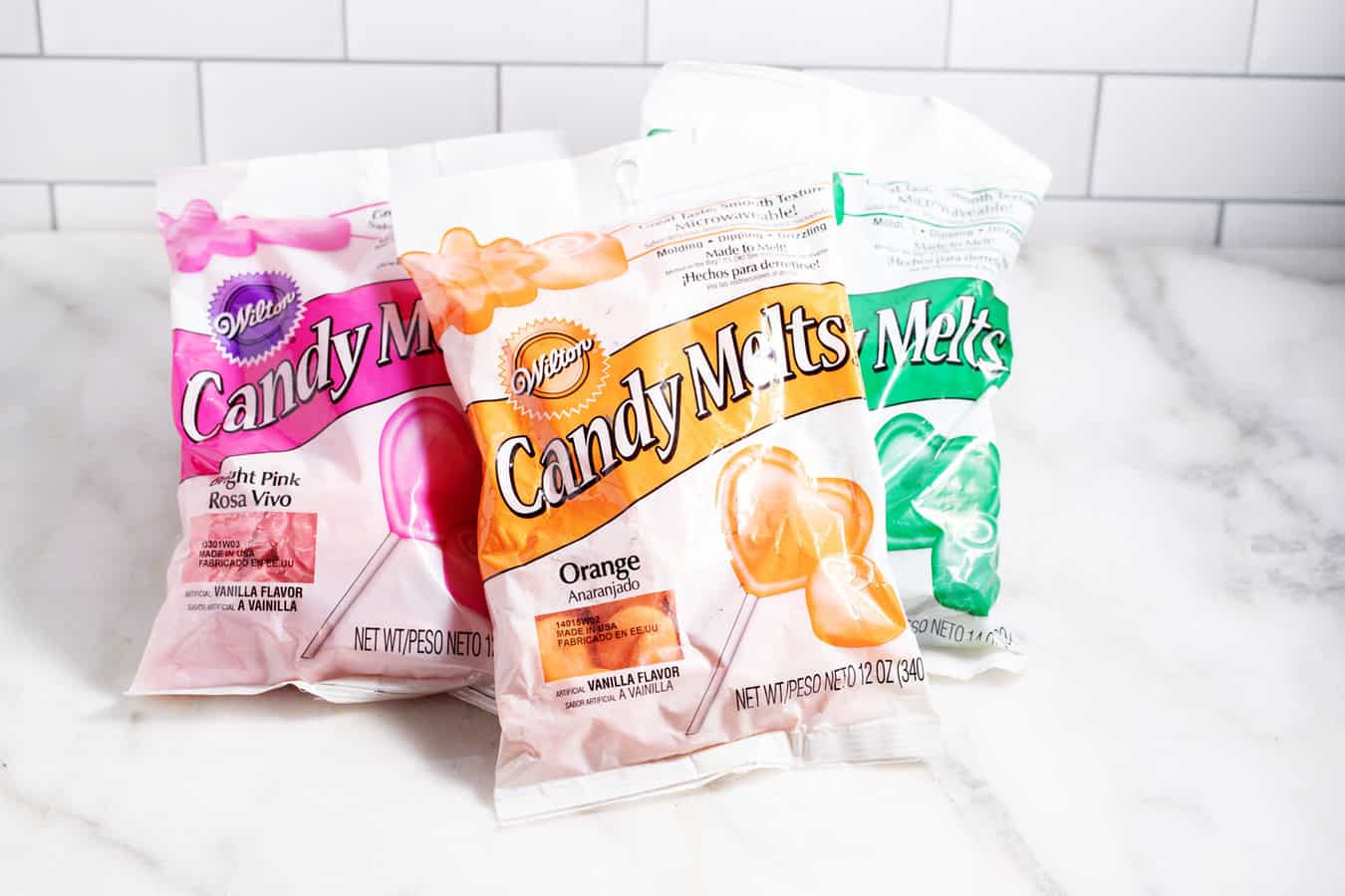 3 bags of candy melts.