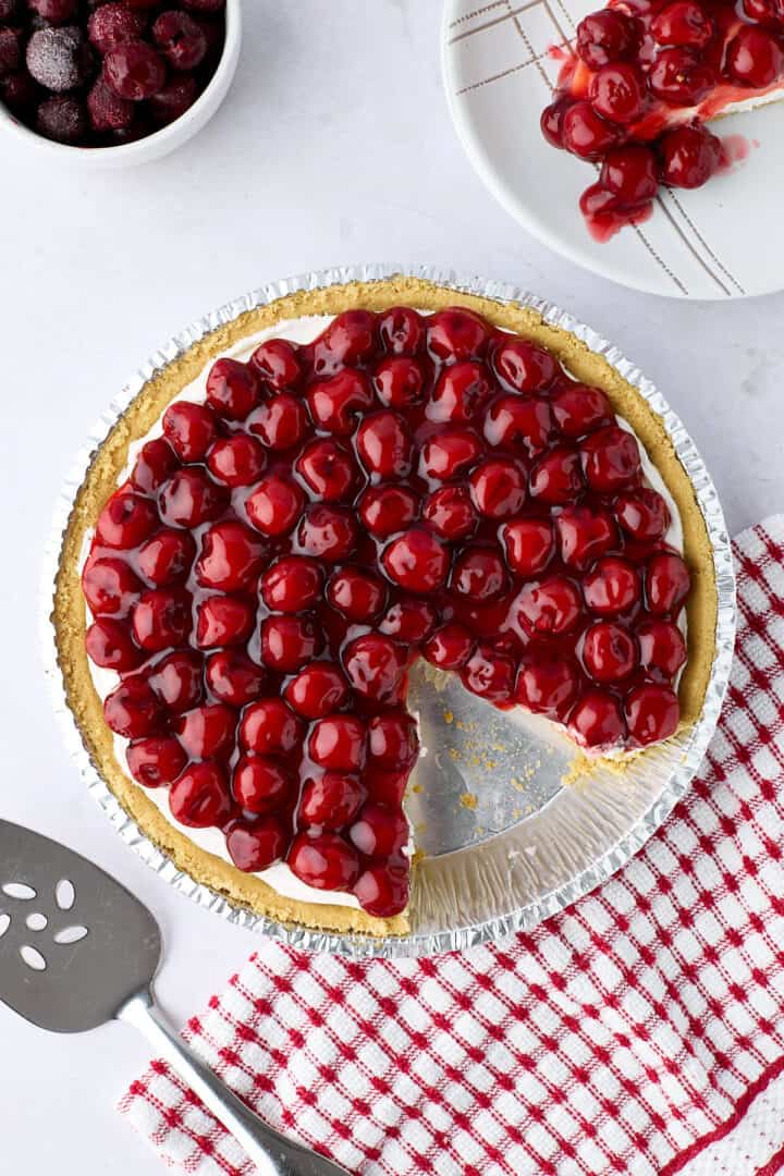 Easy Cherry Pie Recipe with Canned Filling and Graham Cracker Crust ...