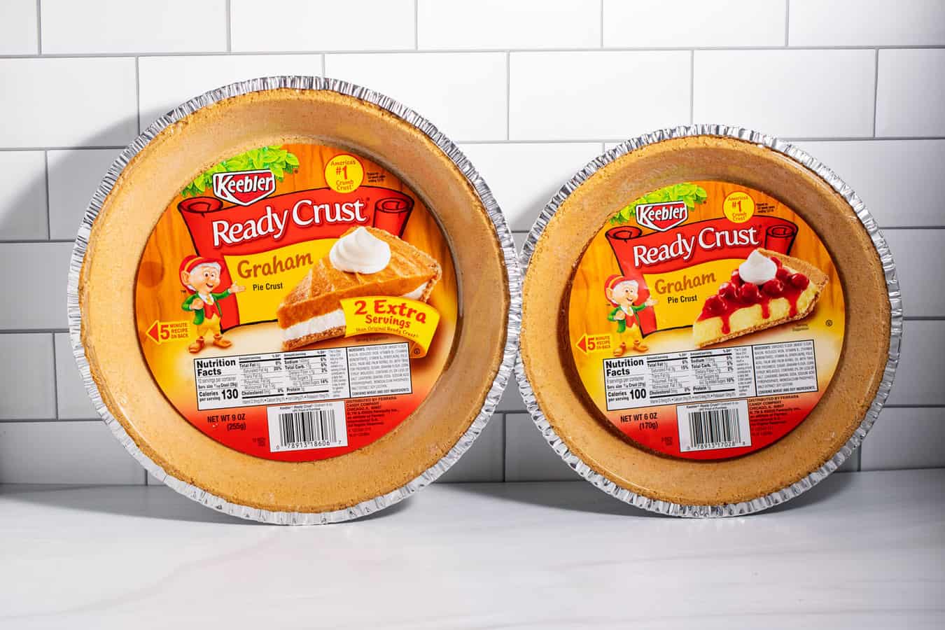 9 oz and 6 oz Keebler Ready crusts.