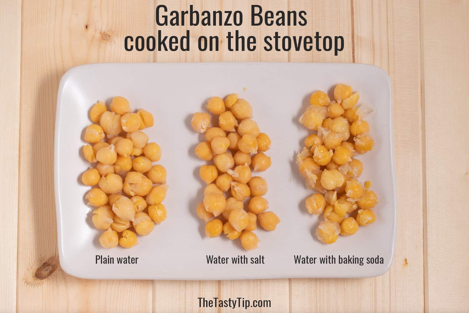 garbanzo beans cooked on the stovetop
