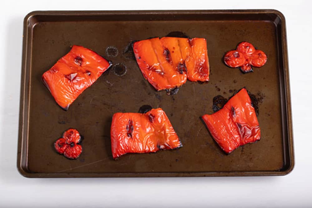 how to roast red peppers by broiling