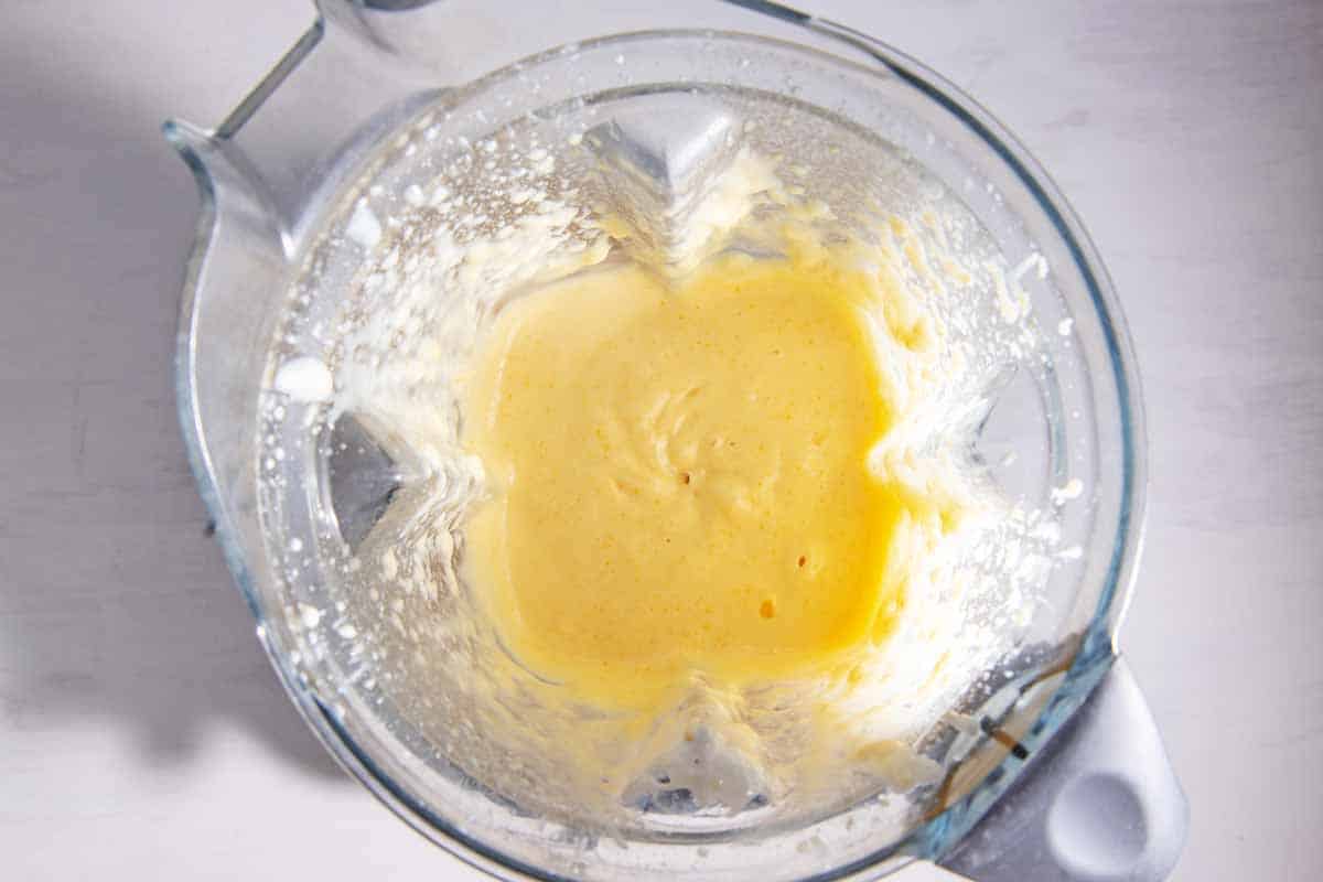 blended lemon and condensed milk