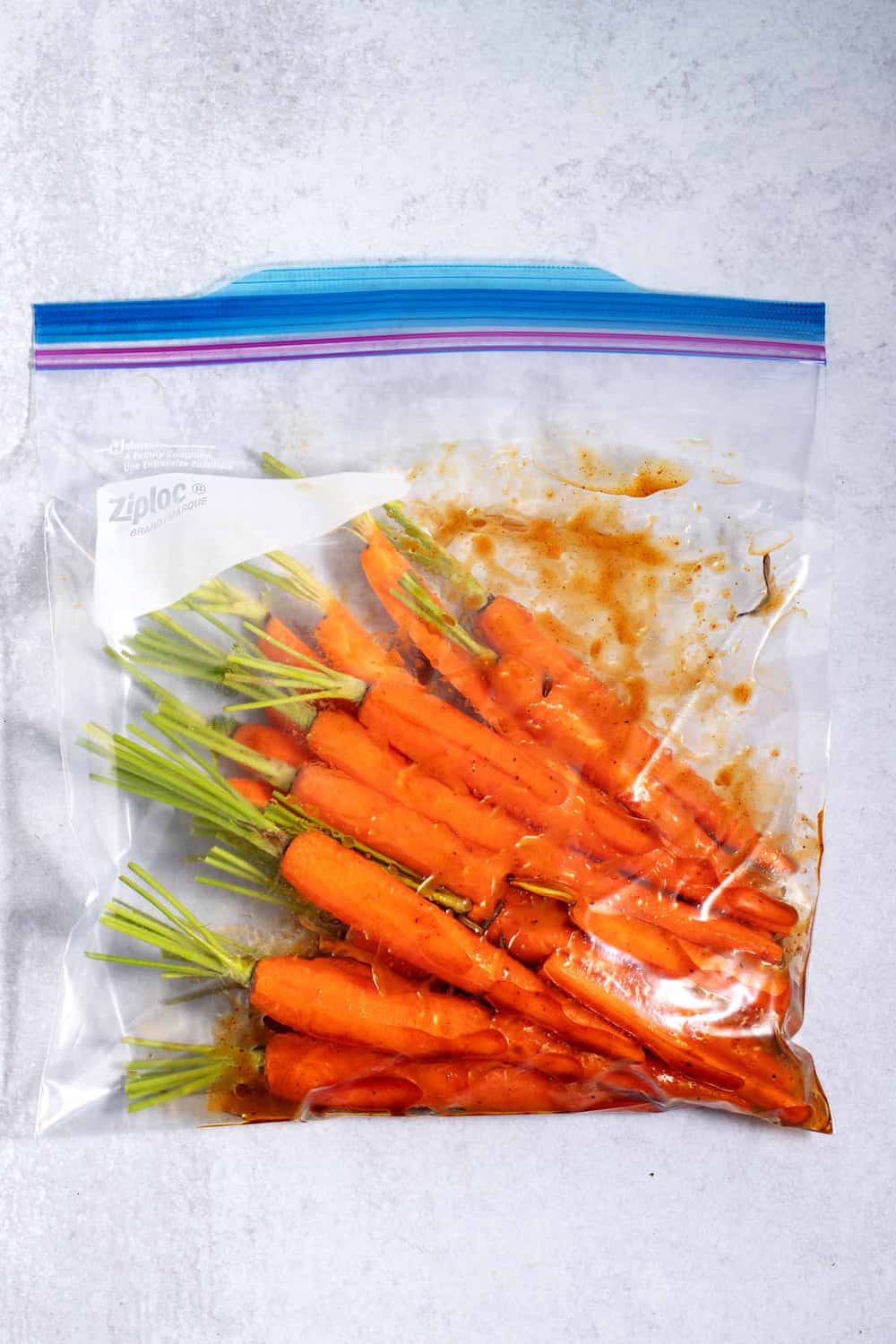 coating carrots with buttery brown sugar glaze