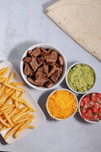 Best Homemade California Burrito Recipe with Fries - The Tasty Tip