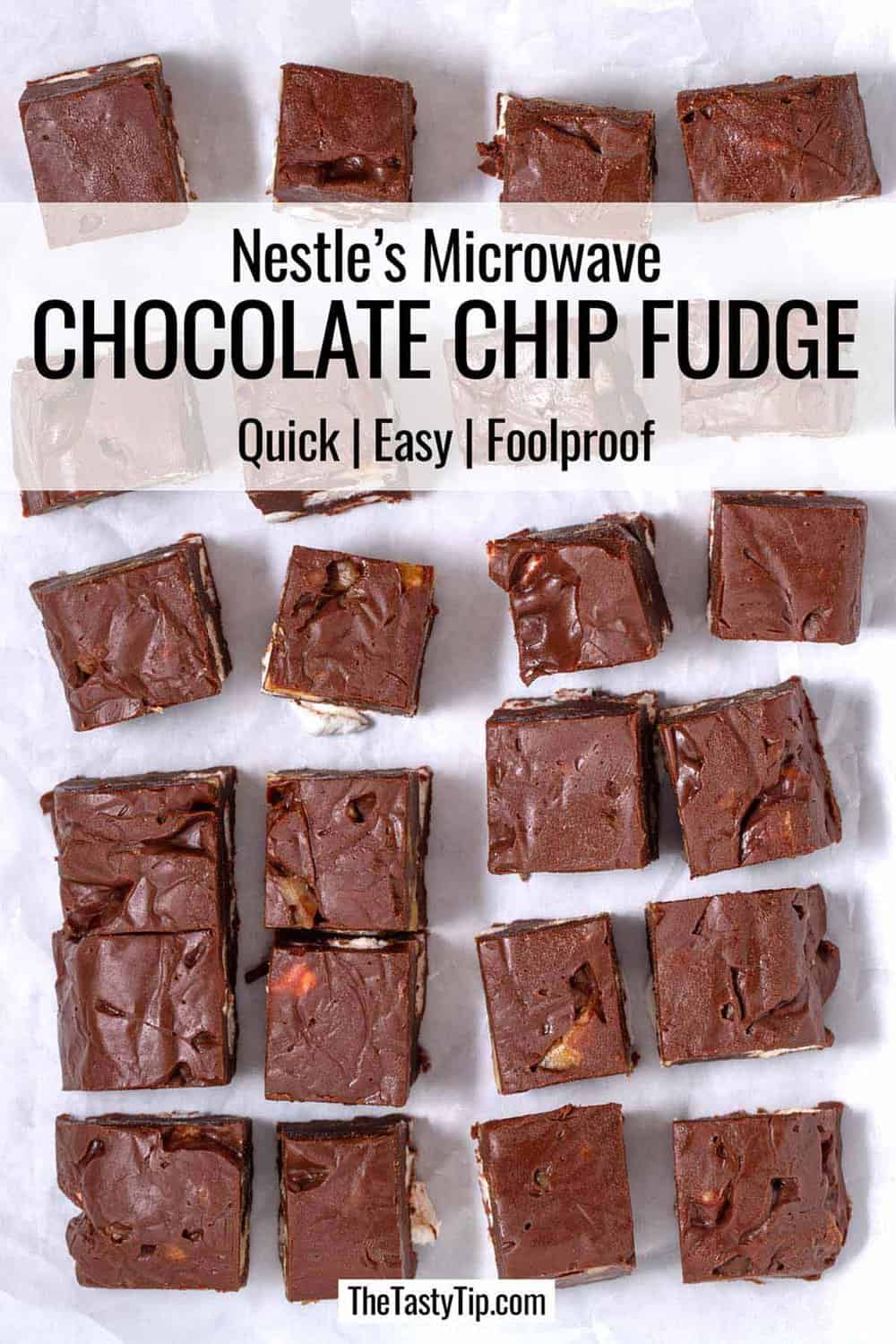 Nestle chocolate chips fudge pieces