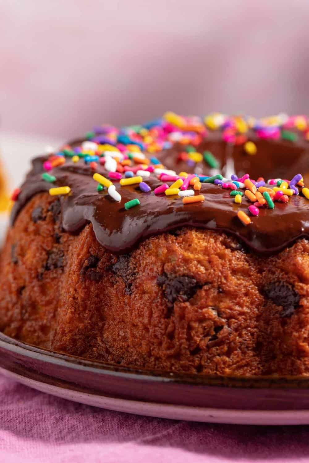 Milk chocolate chip cake.