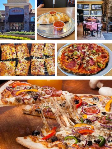 collage of pizza from chandler, az pizza restaurants