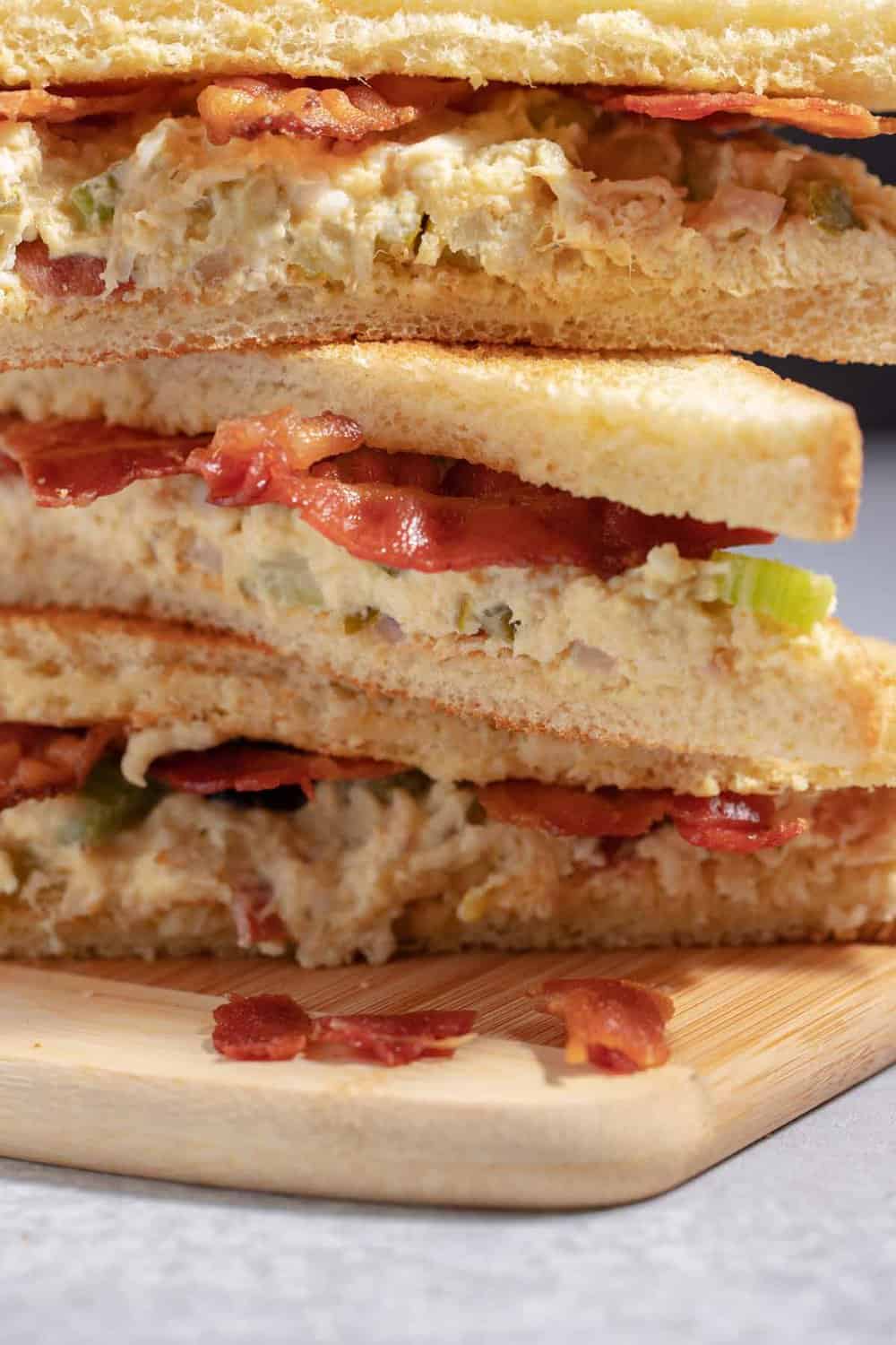 bacon as a chicken salad sandwich topping