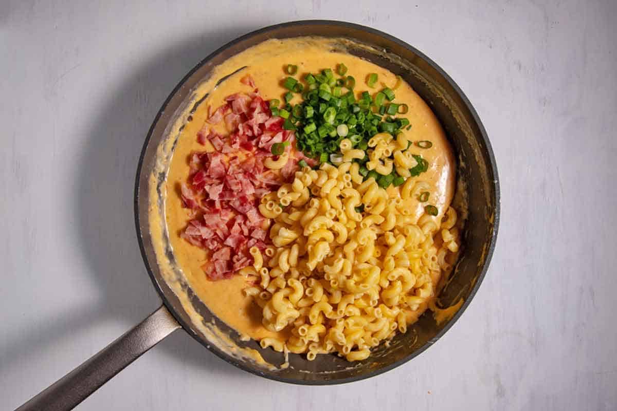 mac and cheese in sauce