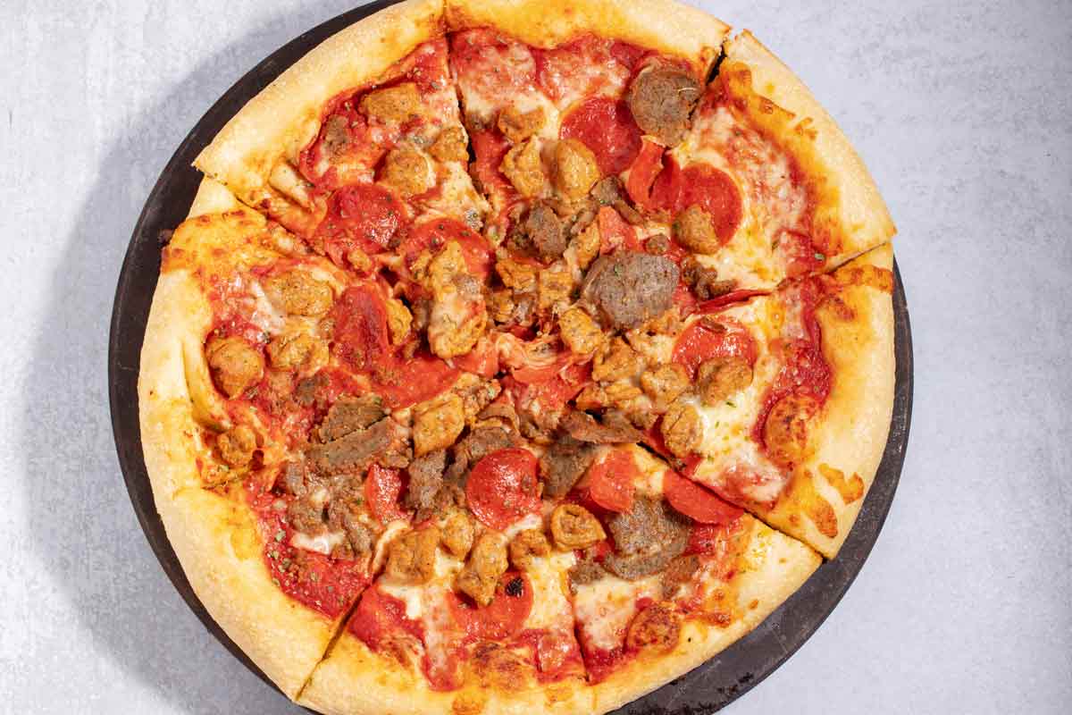 NYPD's Mott Street Meat Lover's Pizza