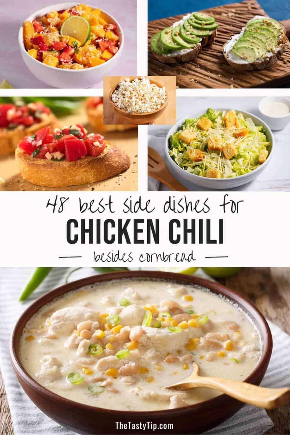 An assortment of the best dishes for chicken chili.