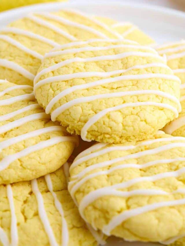 Easy Pineapple Cake Mix Cookies with Pineapple Glaze The Tasty Tip