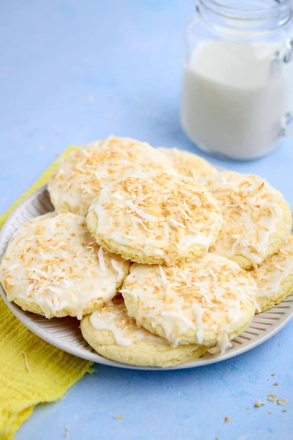Easy Pineapple Cake Mix Cookies with Pineapple Glaze The Tasty Tip